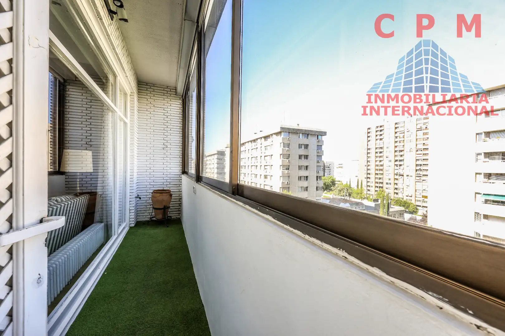 Terraza de Piso de alquiler en Madrid con Aire acondicionado, Calefacción y Parquet