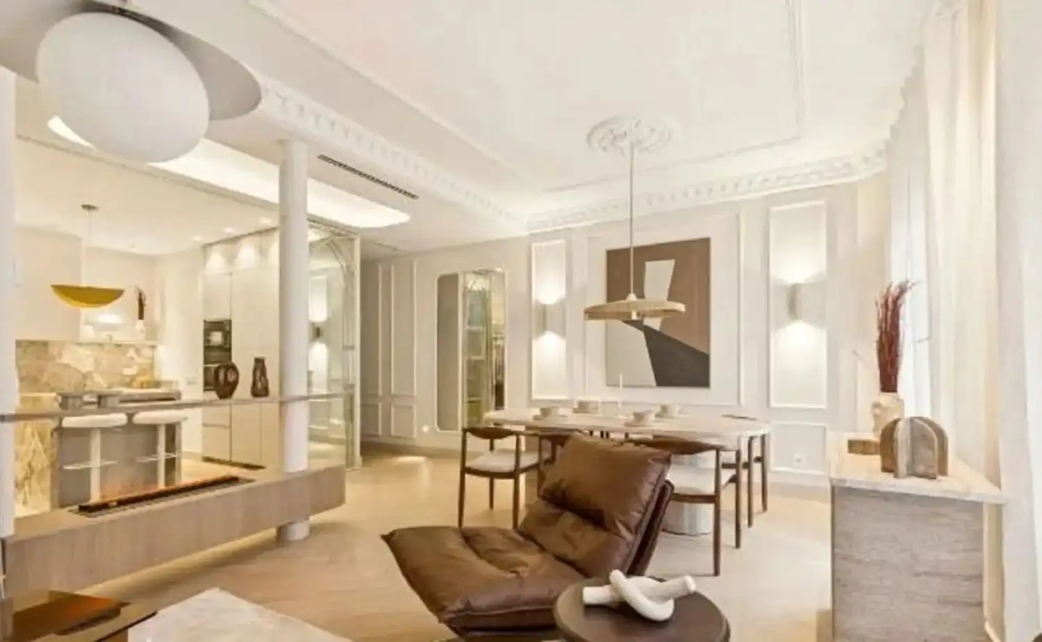 Living room of Flat for rent in Retiro