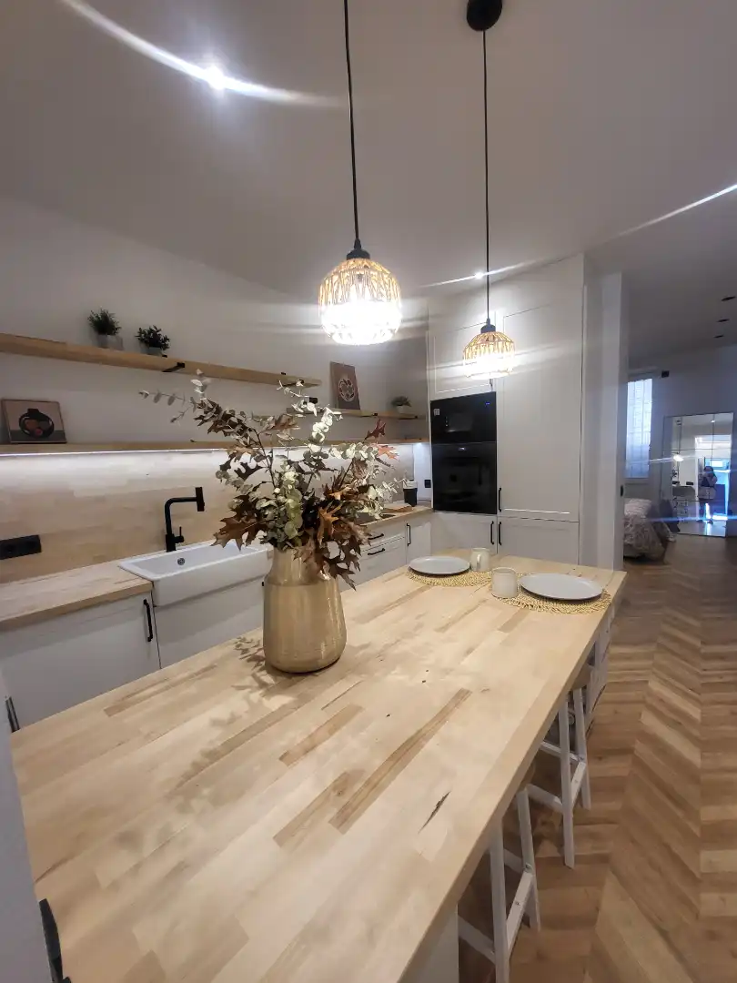 Cocina de Dúplex en venta en Madrid con Parquet, Amueblado y Horno