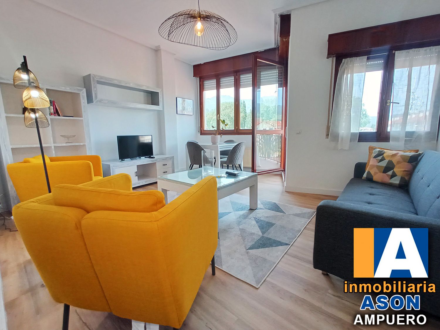 Living room of Flat to rent in Ampuero  with Heating, Parquet flooring and Terrace