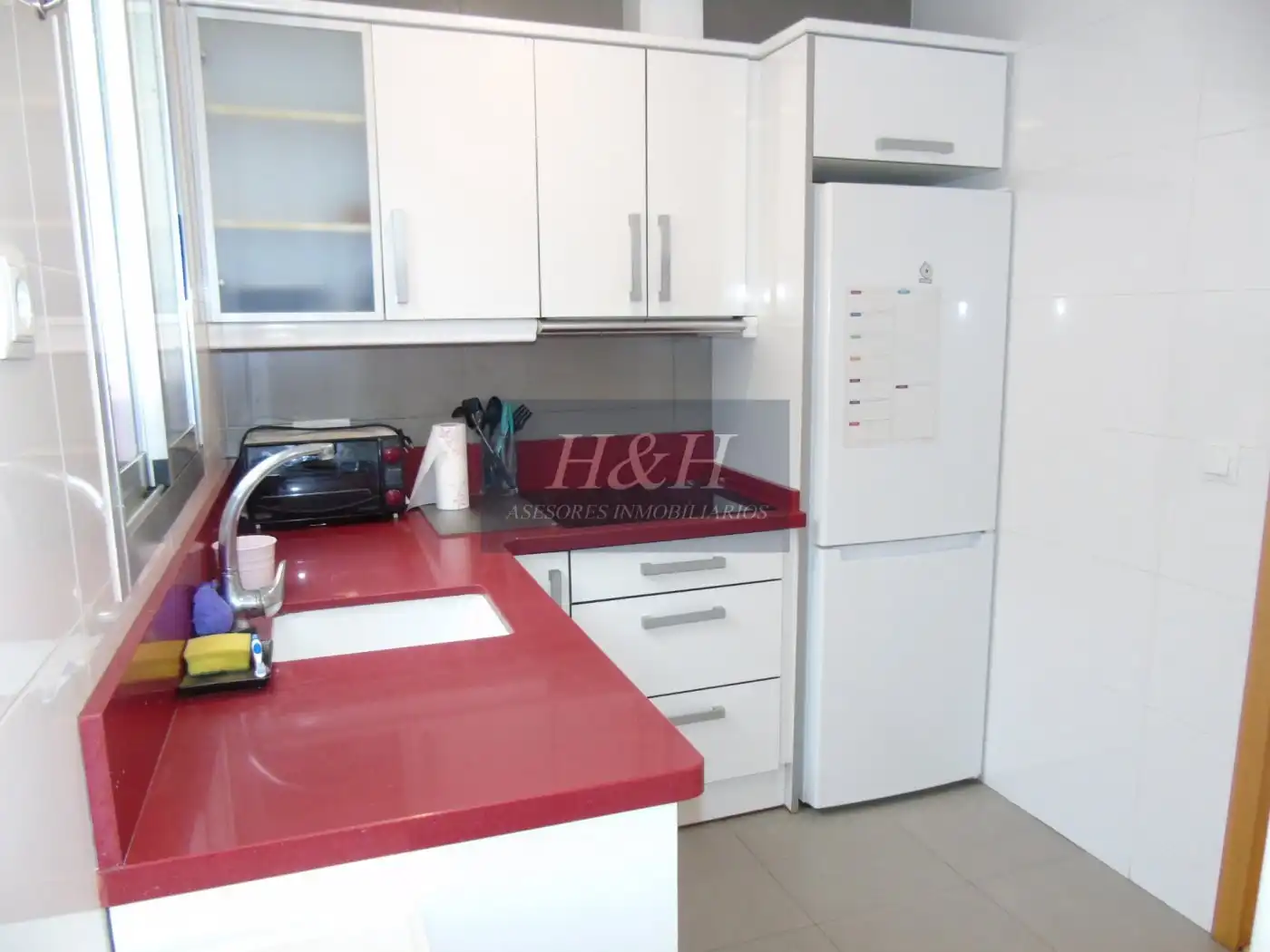 Cocina de Ático de alquiler en Burjassot con Parquet, Terraza y Amueblado