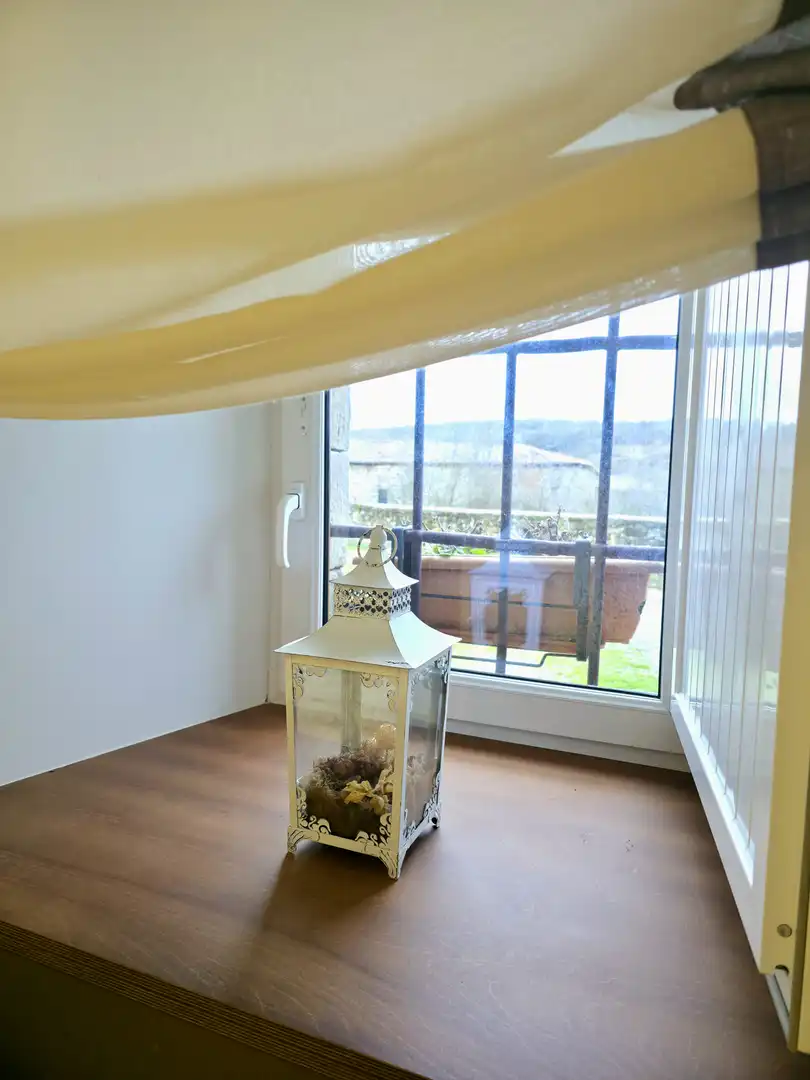 Terrassa de Casa o xalet en venda en Aguilar de Campoo amb Calefacció, Jardí privat i Moblat