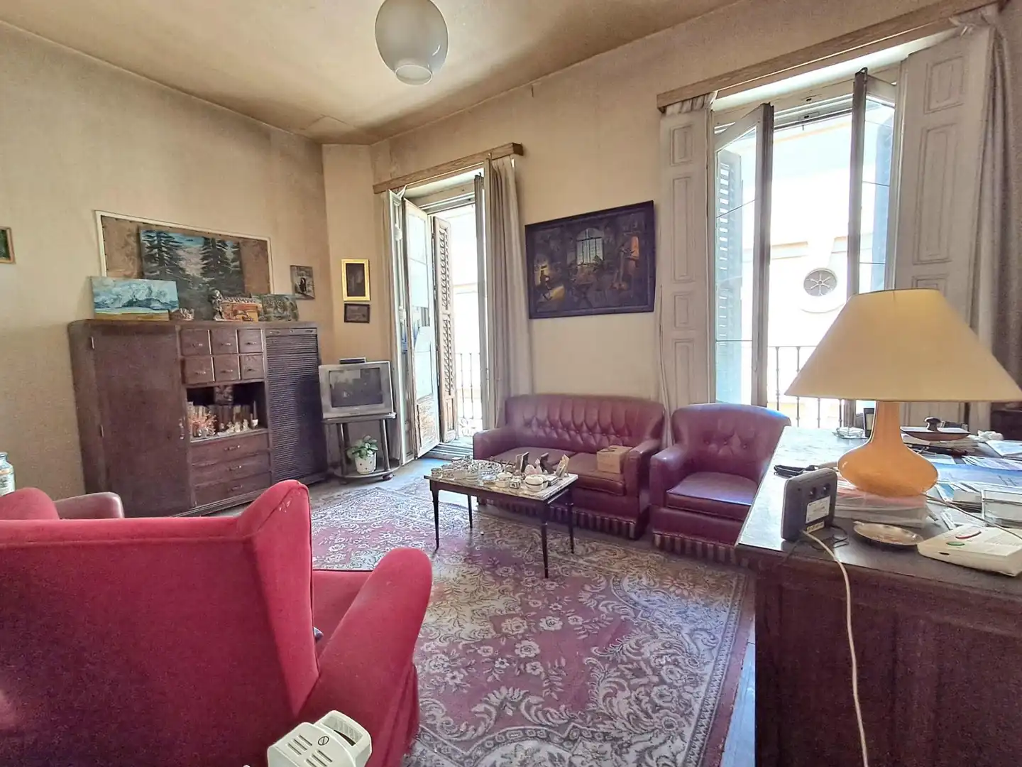 Sala de estar de Piso en venta en Madrid con Balcón