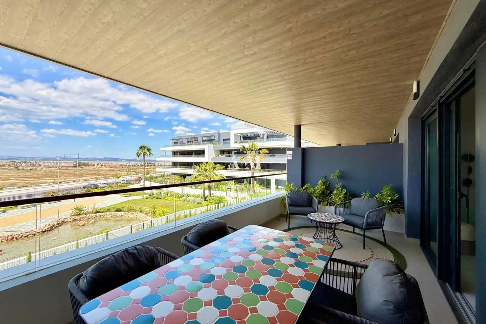 Terraza de Piso de alquiler en Torrevieja con Aire acondicionado, Calefacción y Terraza