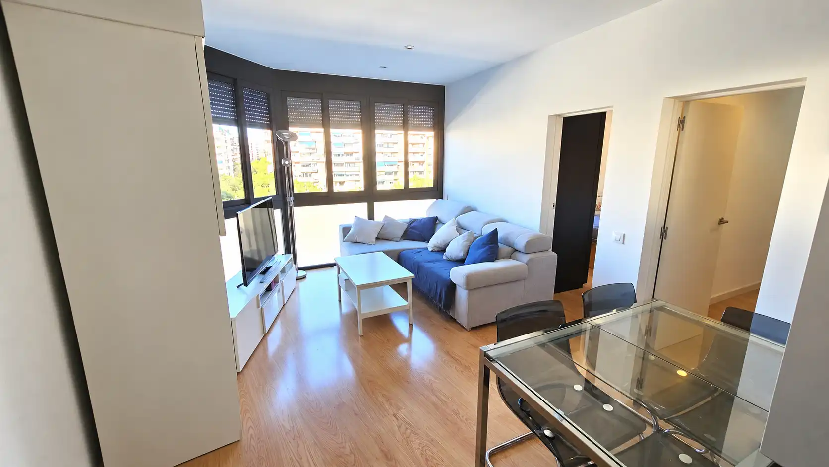 Sala d'estar de Pis en venda en Barcelona amb Aire condicionat, Calefacció i Parquet