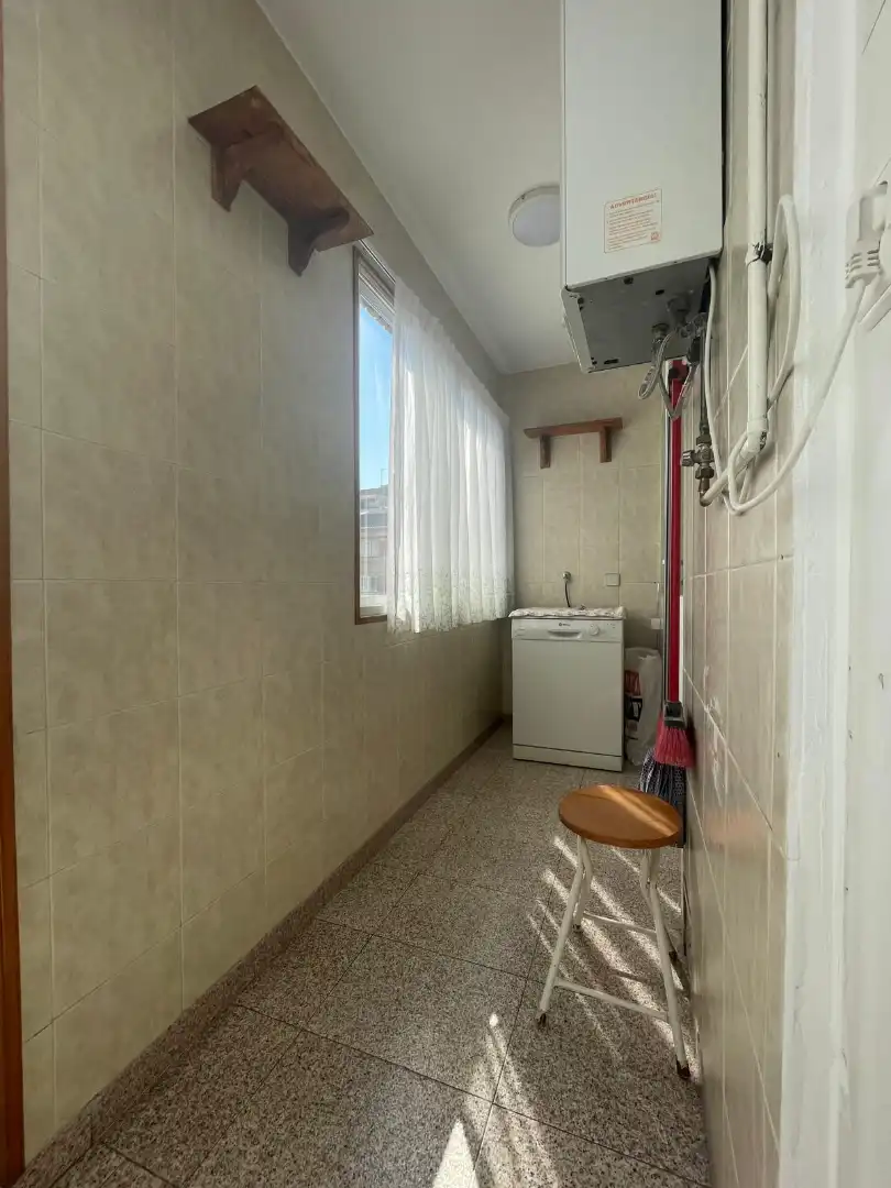 Kitchen of Flat for sale in Ferrol  with Oven, Washing machine and Microwave