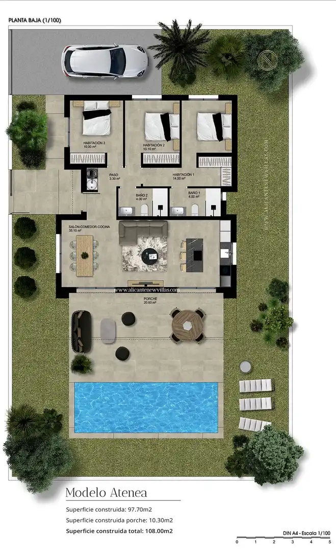 Villa avec piscine à vendre à Hondón de las Nieves / El Fondó de les Neus, imagen 12