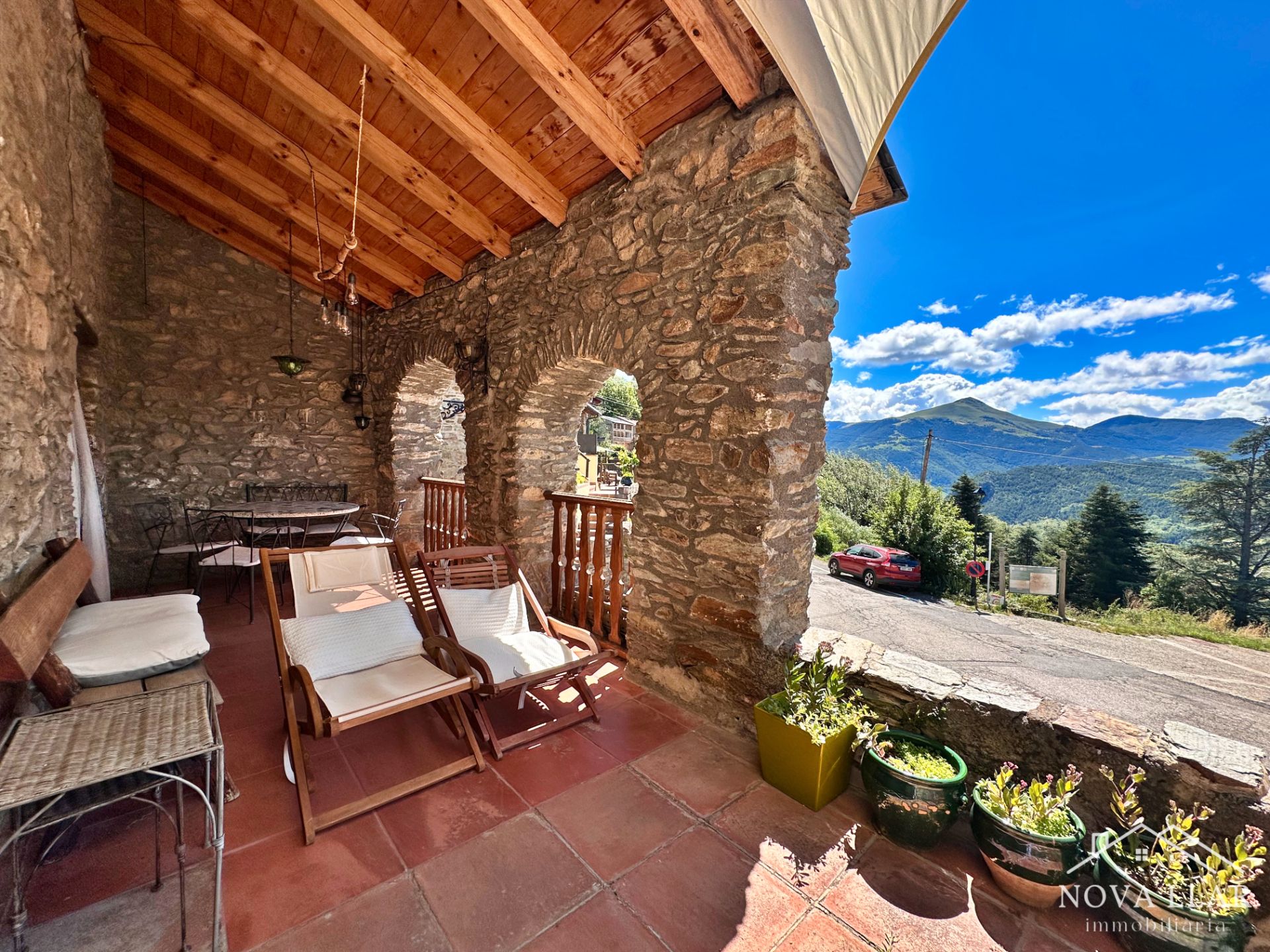 Terrace of House or chalet for sale in Ribes de Freser  with Heating, Parquet flooring and Terrace