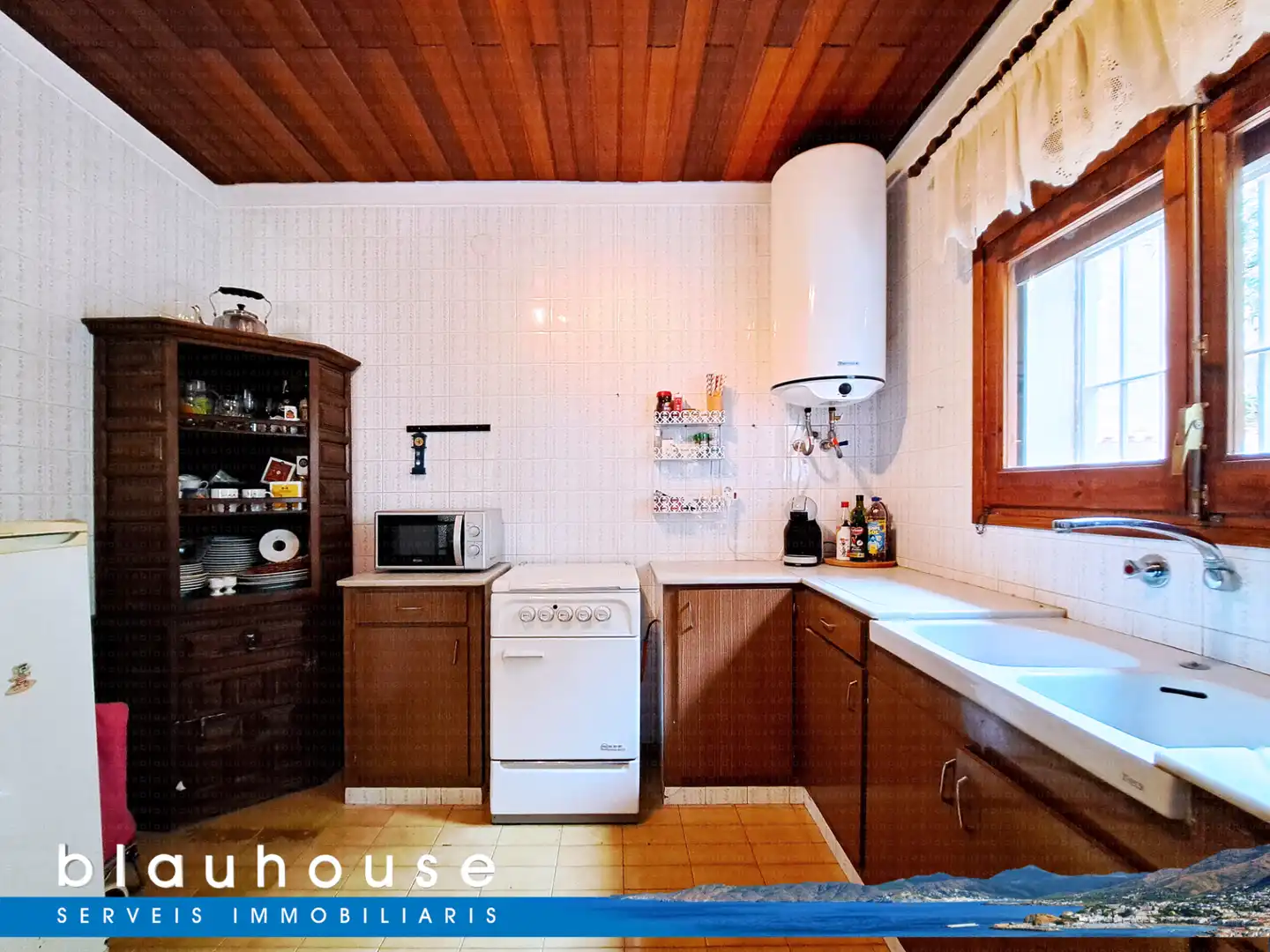 Cocina de Apartamento en venta en Llançà con Aire acondicionado, Jardín privado y Terraza