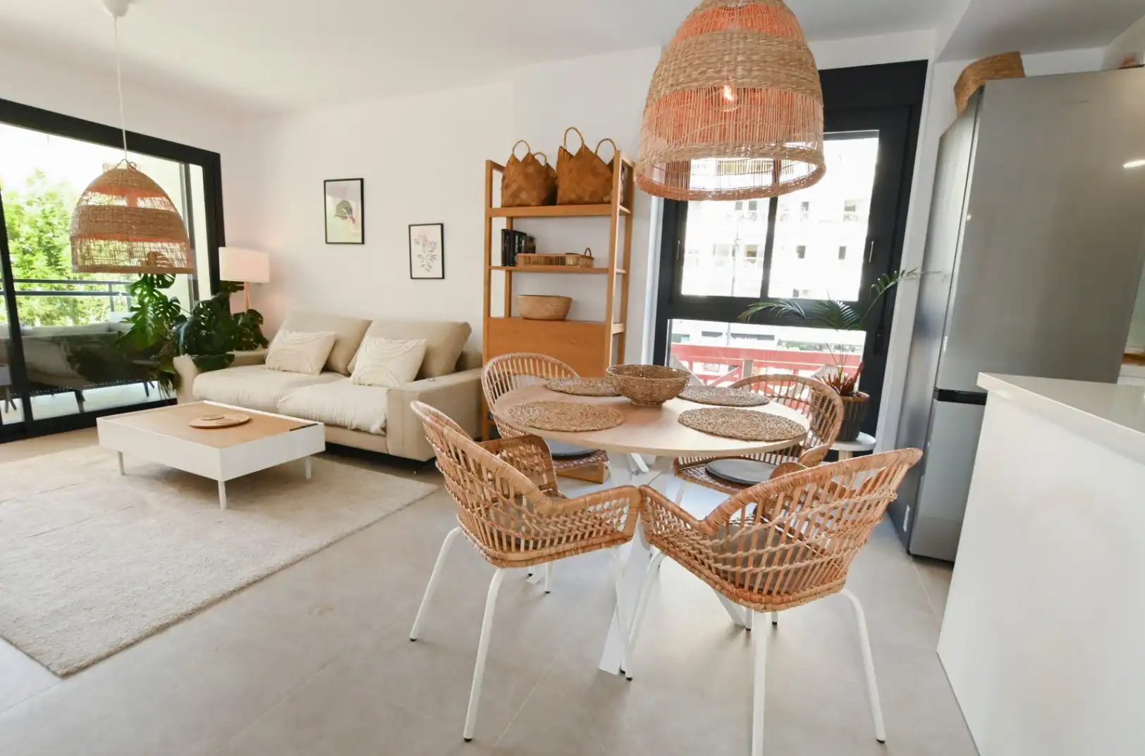 Sala d'estar de Apartament en venda en Calpe / Calp amb Aire condicionat, Terrassa i Traster