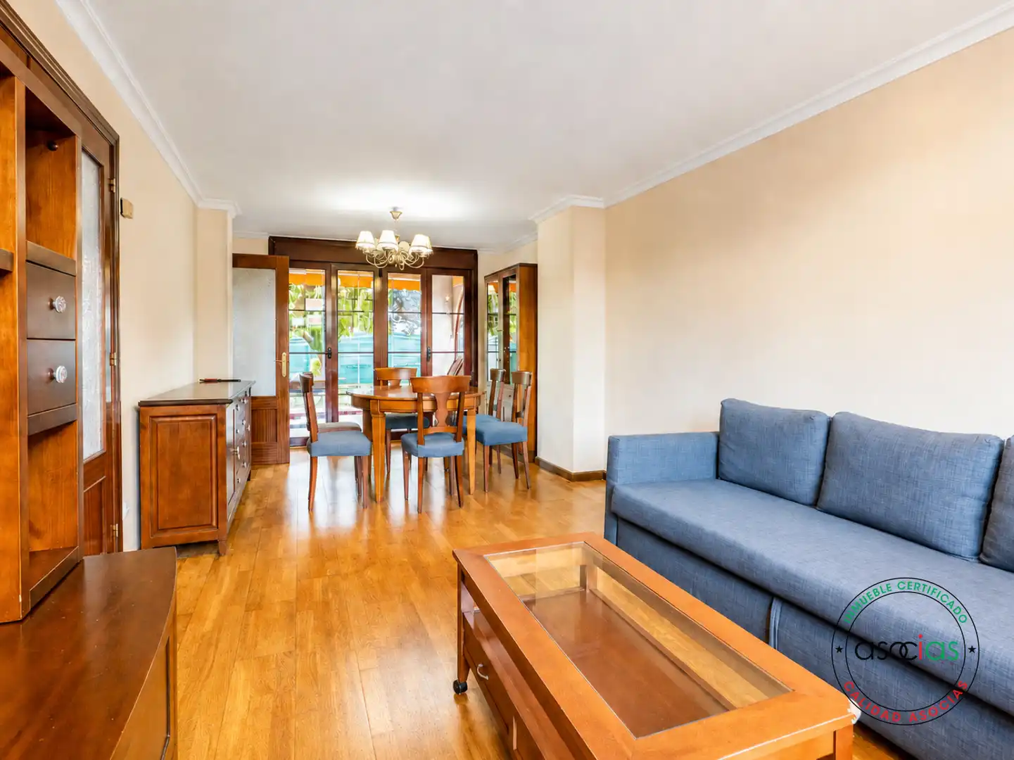 Living room of Detached homes for sale in Gijón   with Heating, Private garden and Parquet flooring