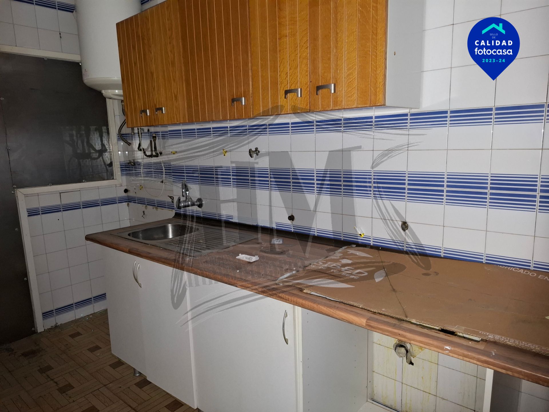 Kitchen of Flat for sale in  Madrid Capital  with Air Conditioner, Heating and Parquet flooring