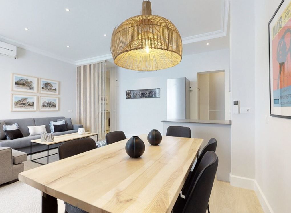 Dining room of Flat to rent in  Valencia Capital  with Air Conditioner, Furnished and Pets allowed