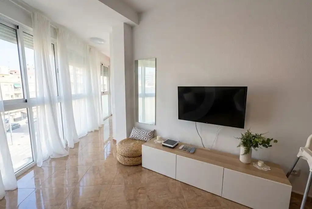 Sala d'estar de Àtic en venda en La Ràpita amb Aire condicionat i Calefacció