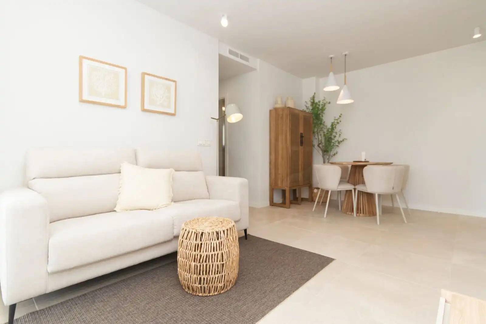 Sala de estar de Piso en venta en Els Poblets con Aire acondicionado, Calefacción y Terraza