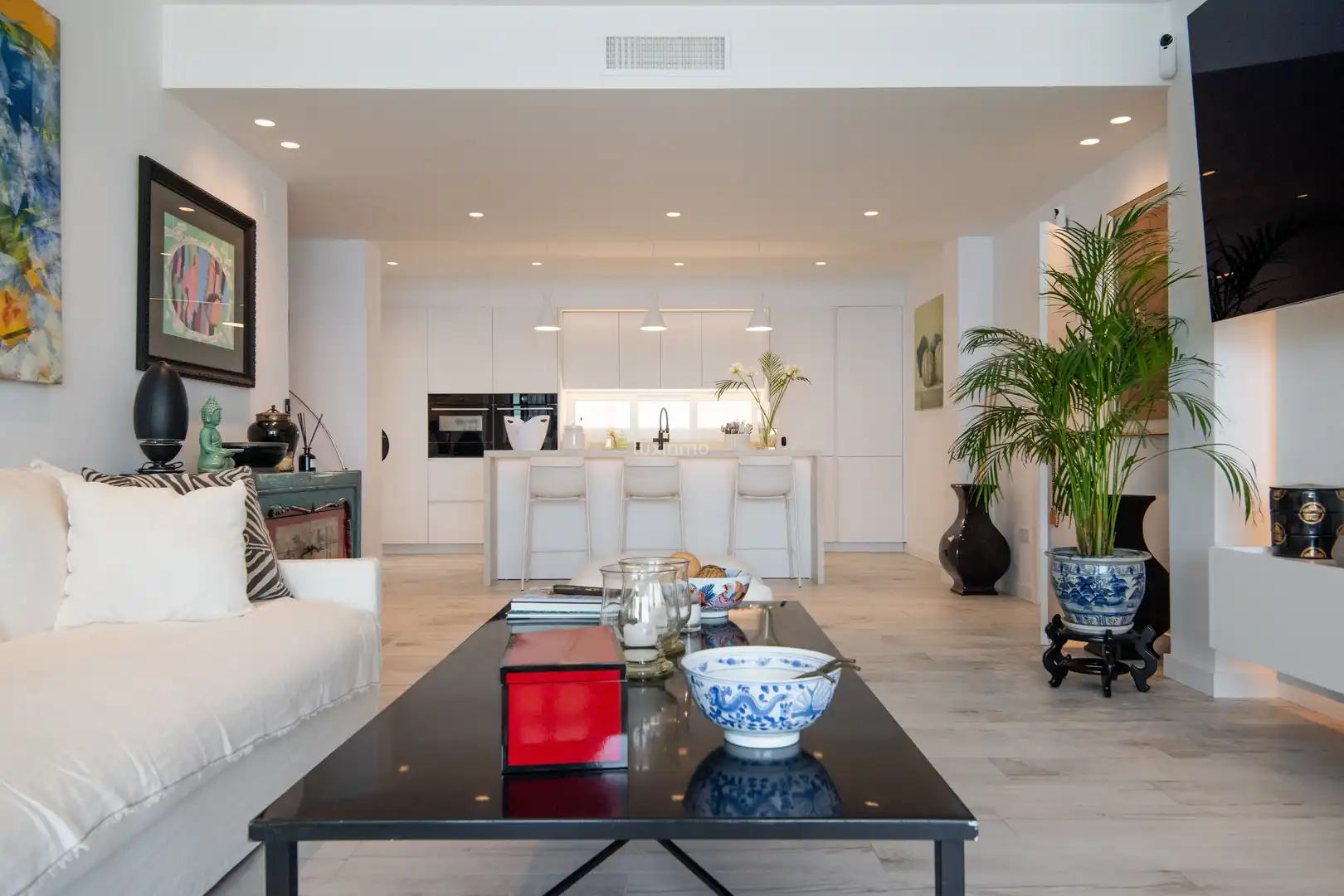 Sala de estar de Ático en venta en Altea con Aire acondicionado, Jardín privado y Terraza