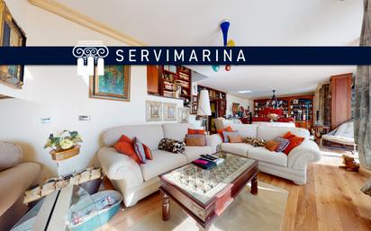 Sala d'estar de Casa adosada en venda en Mojácar amb Aire condicionat, Terrassa i Piscina