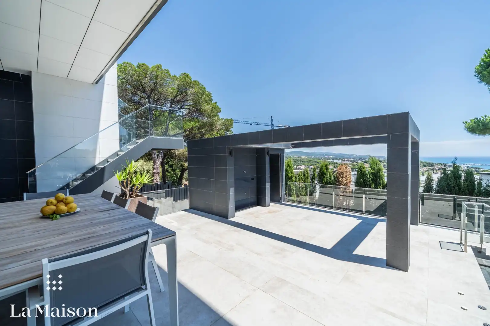 Terraza de Casa o chalet en venta en Caldes d'Estrac con Aire acondicionado, Calefacción y Jardín privado