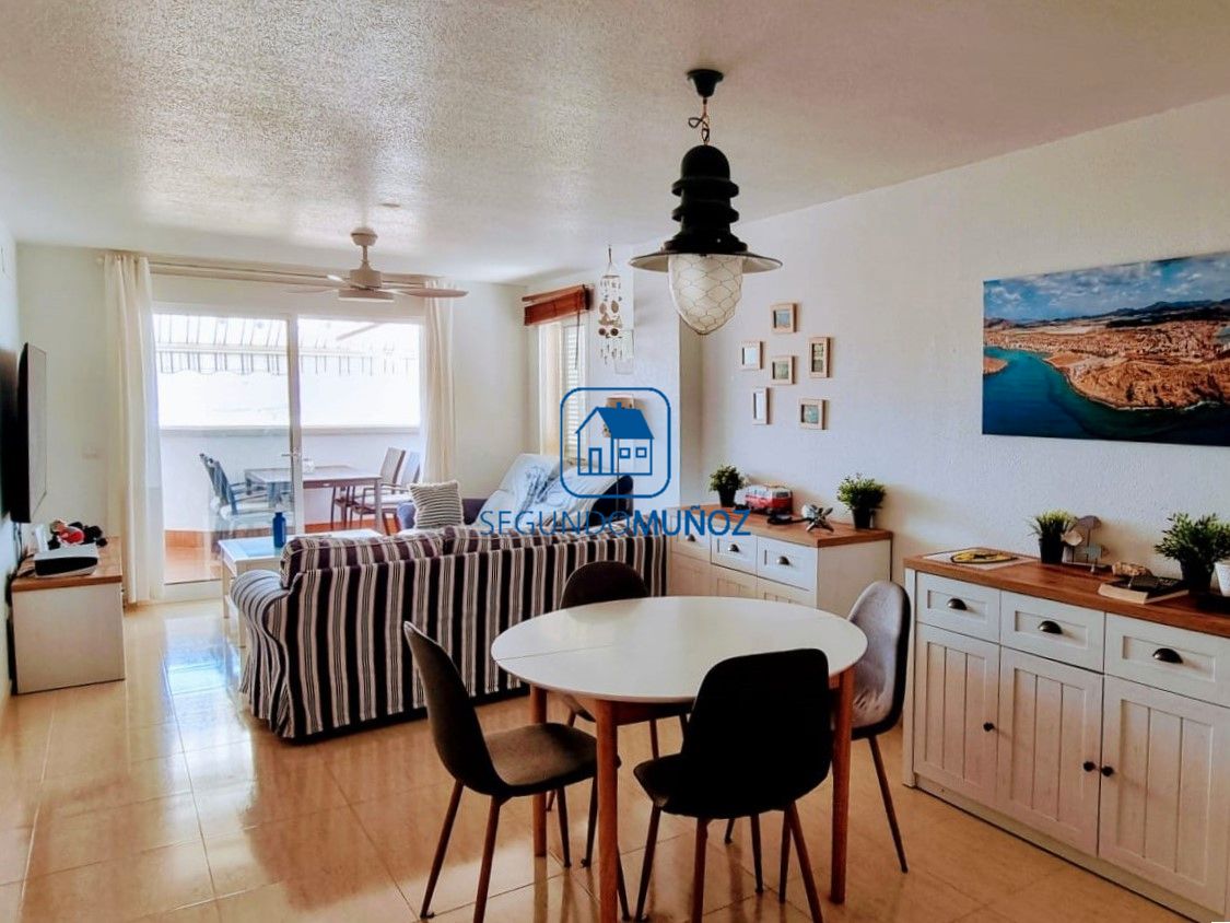 Living room of Flat for sale in Mazarrón  with Air Conditioner, Private garden and Terrace