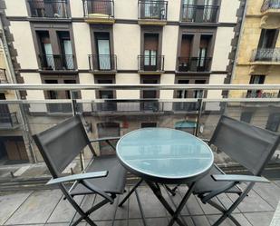 Terrace of Flat to rent in Donostia - San Sebastián   with Heating, Parquet flooring and Furnished