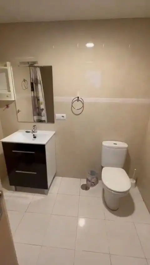 Bany de Apartament de lloguer en Granada amb Aire condicionat, Calefacció i Moblat
