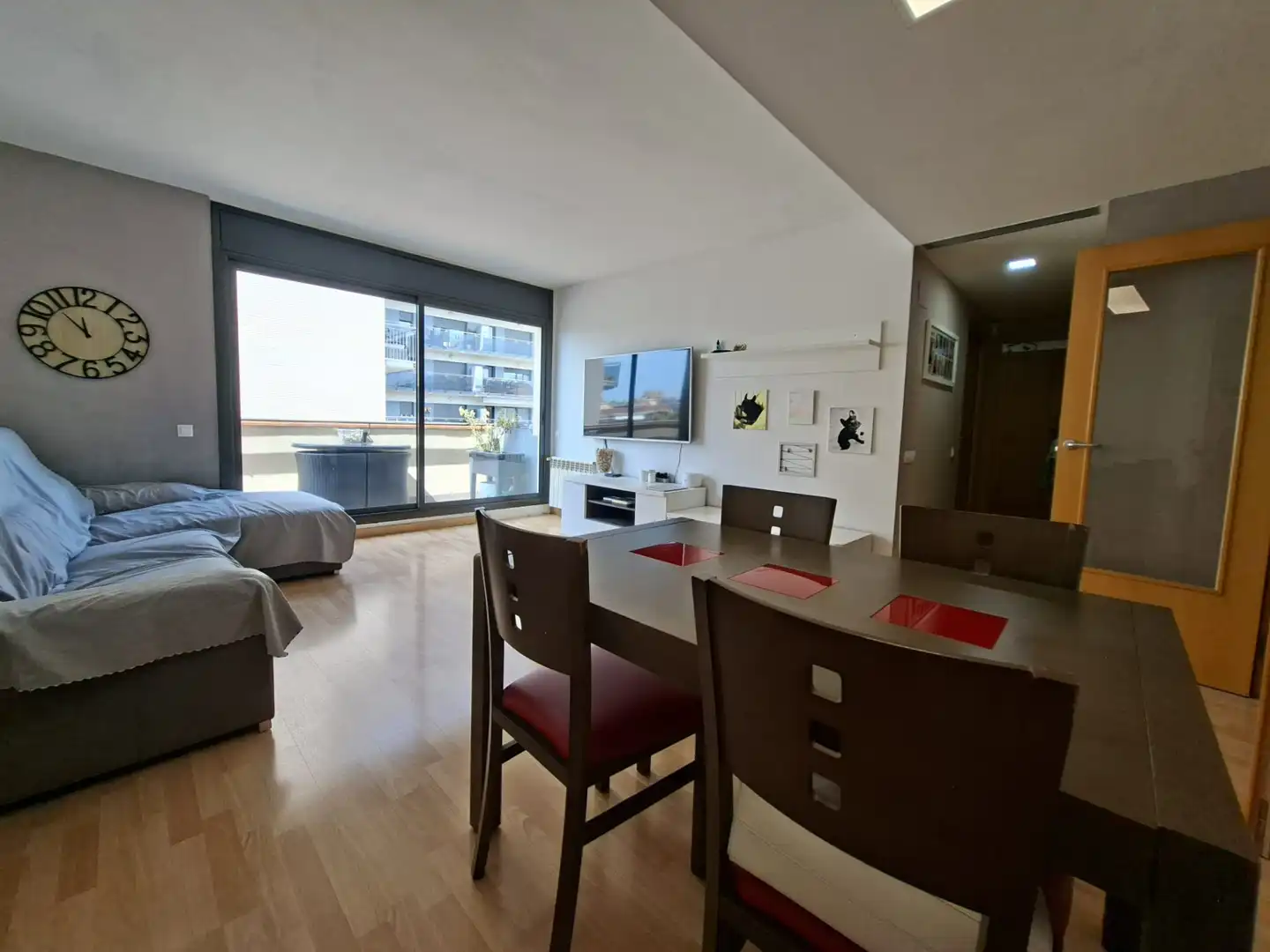 Sala de estar de Ático en venta en Badalona con Aire acondicionado, Calefacción y Trastero