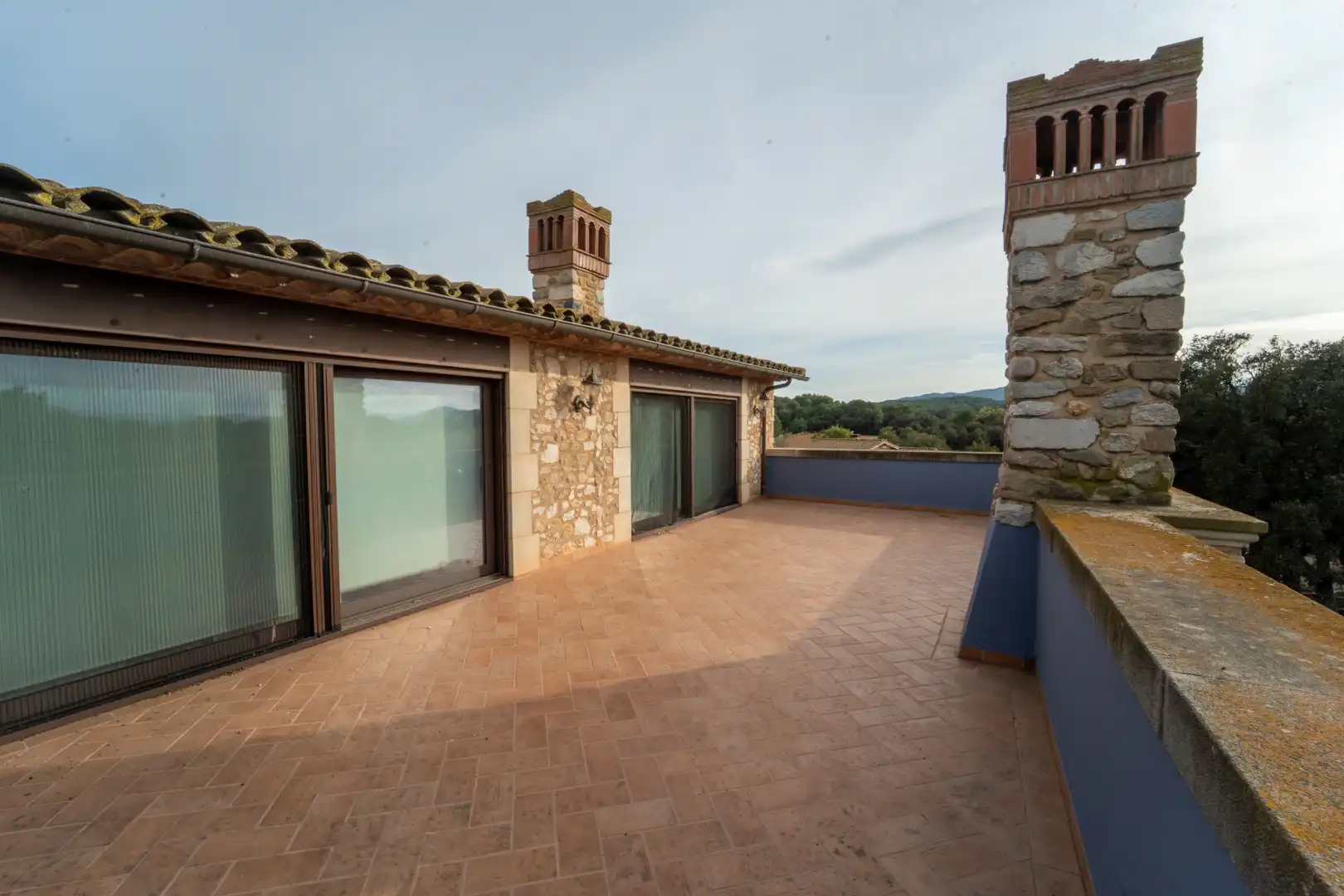 Terraza de Finca rústica en venta en Sant Joan de Mollet con Aire acondicionado, Calefacción y Jardín privado