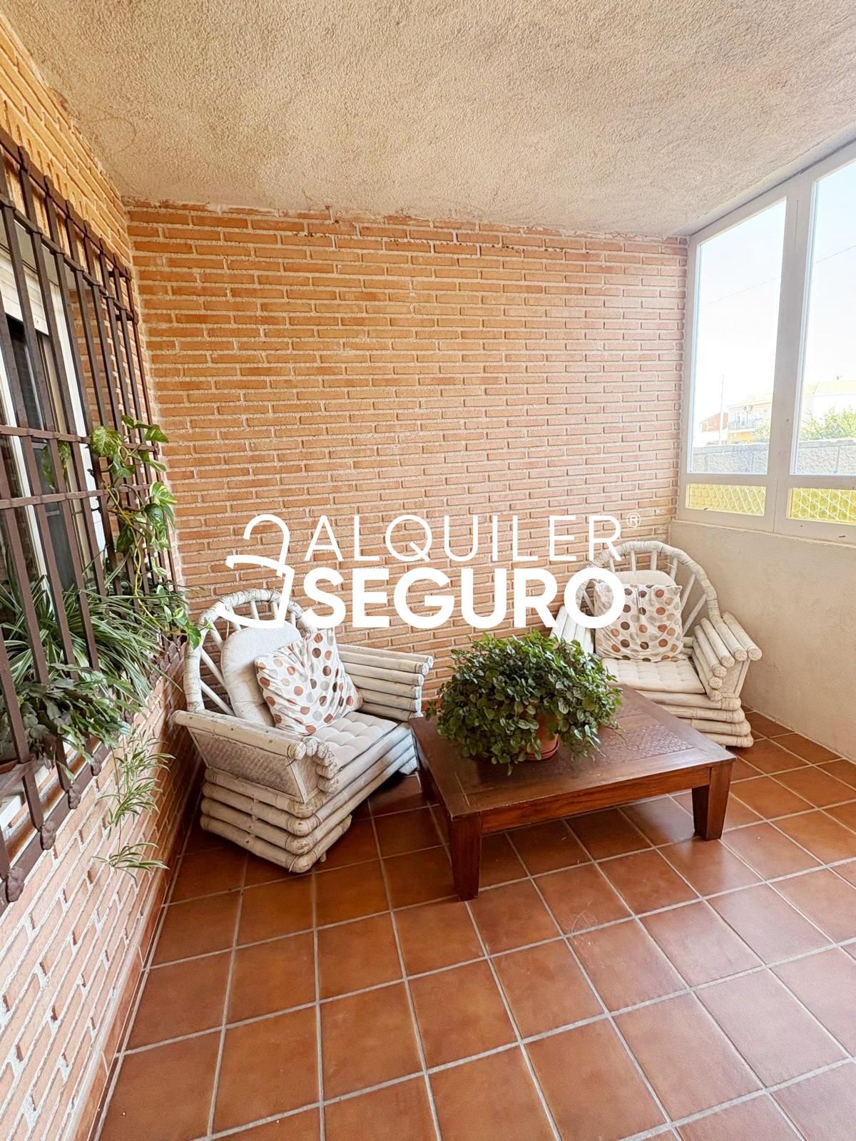 Terrassa de Casa o xalet de lloguer en Santo Domingo-Caudilla amb Calefacció, Terrassa i Moblat