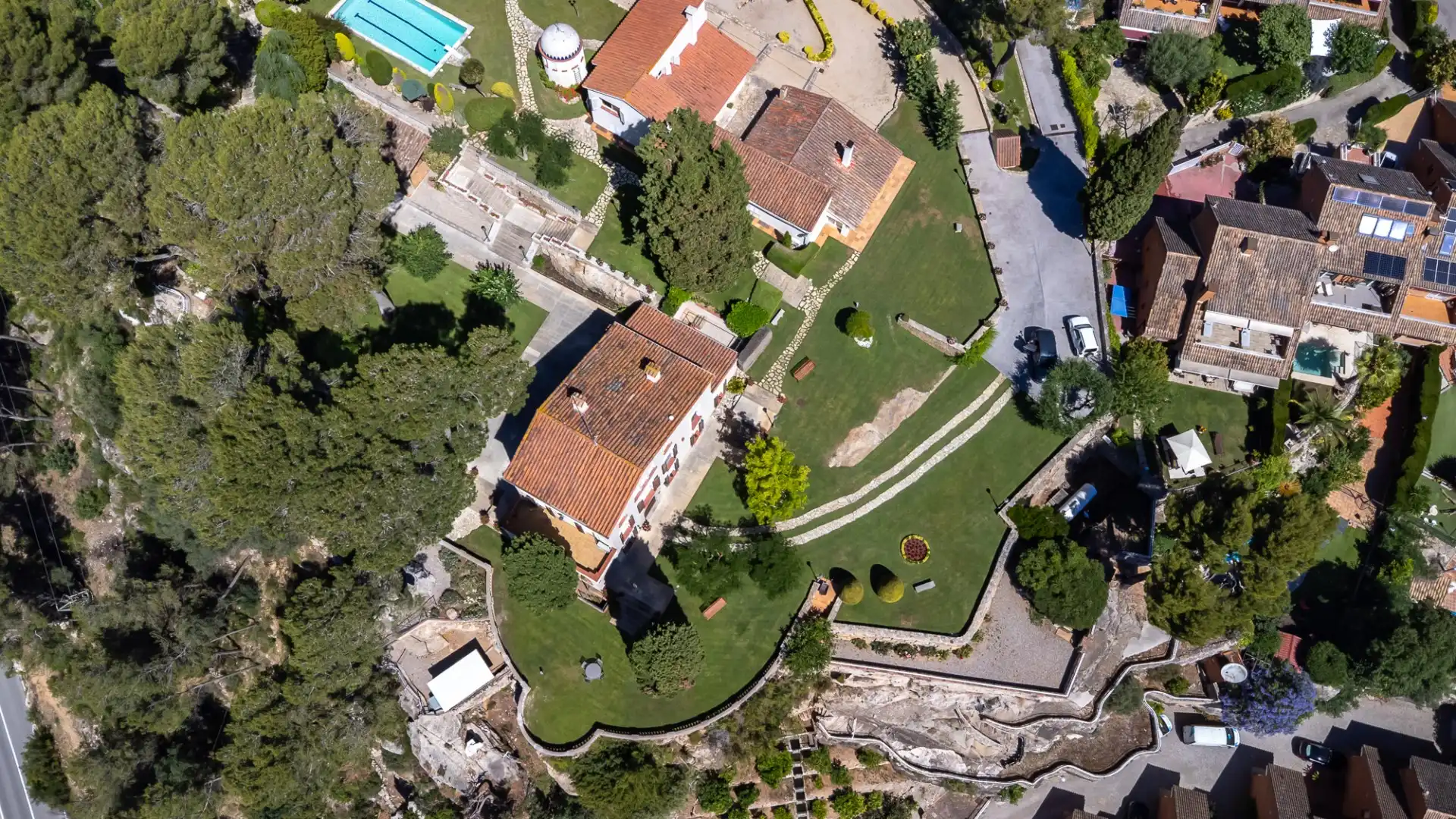 Jardí de Finca rústica en venda en Corbera de Llobregat amb Aire condicionat, Calefacció i Terrassa