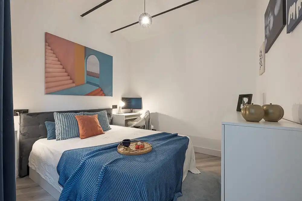 Bedroom of Flat for sale in Barcelona  with Air Conditioner and Heating