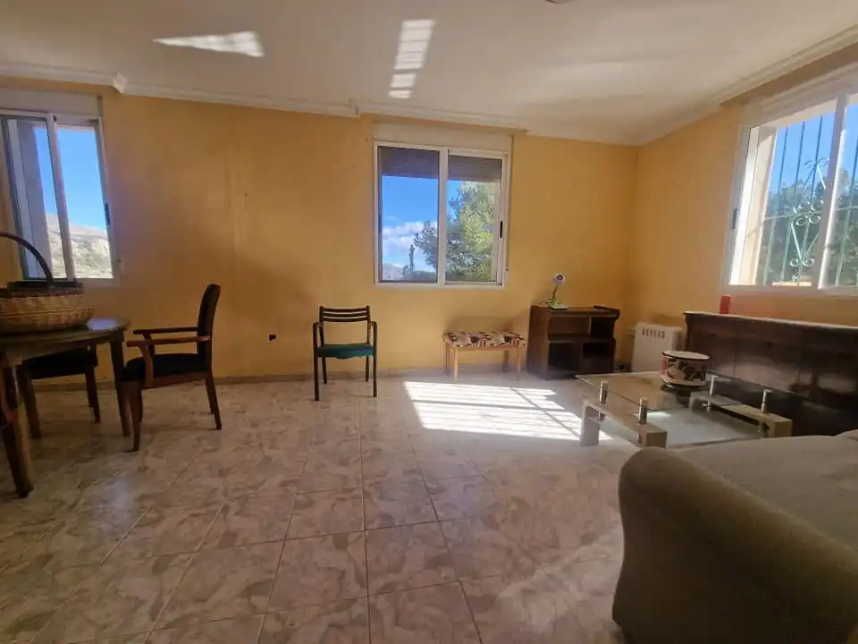 Living room of Flat for rent in Confrides  with Terrace, Furnished and Oven