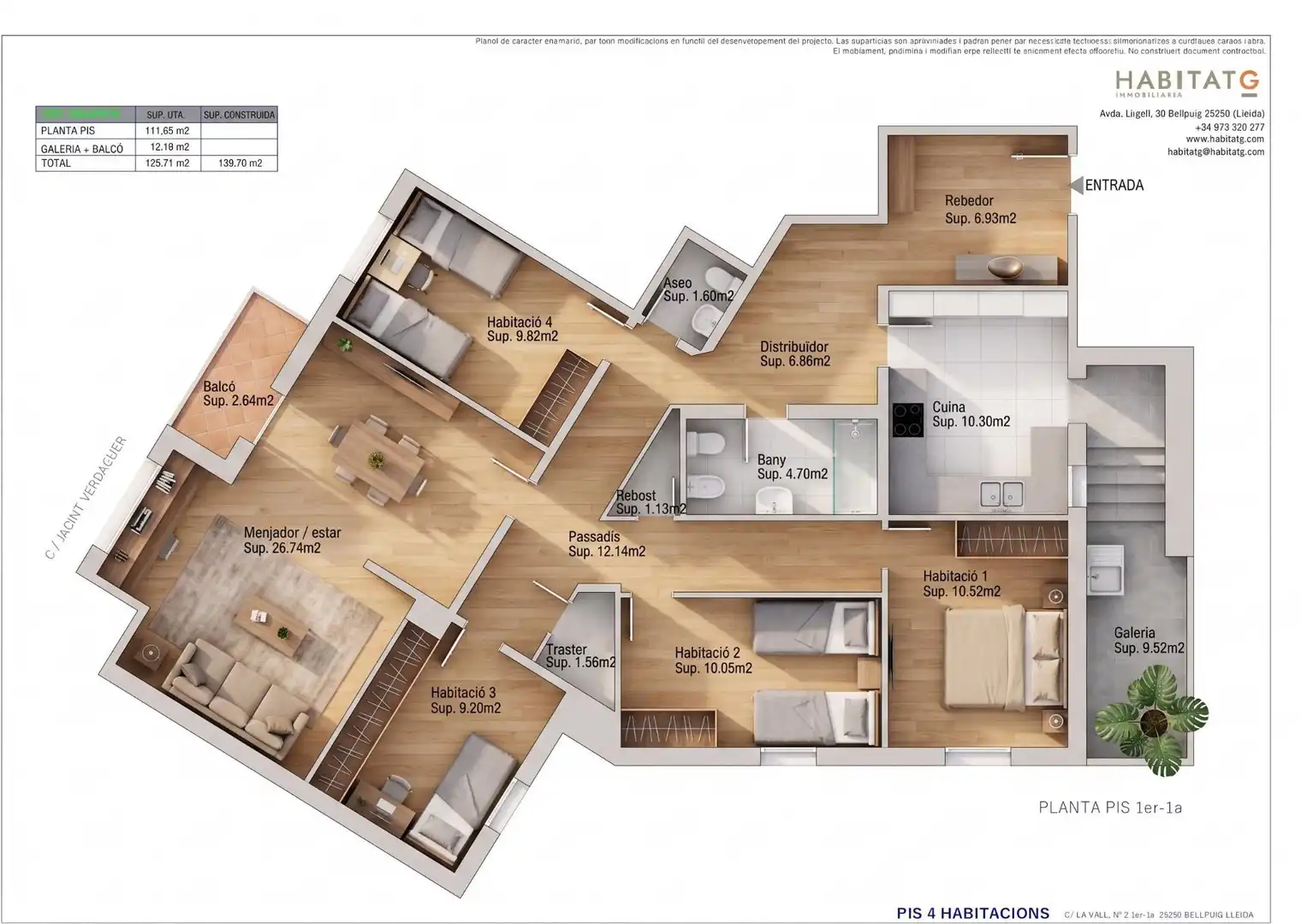 Piso en venta en Bellpuig con Calefacción, Terraza y Trastero