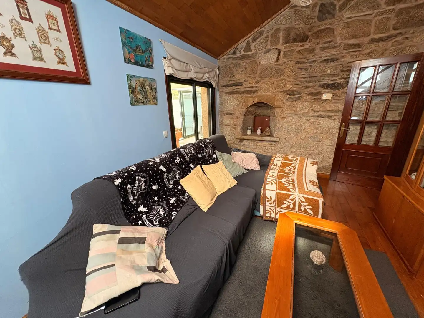 Sala de estar de Casa o chalet en venta en Santiago de Compostela  con Calefacción, Jardín privado y Terraza