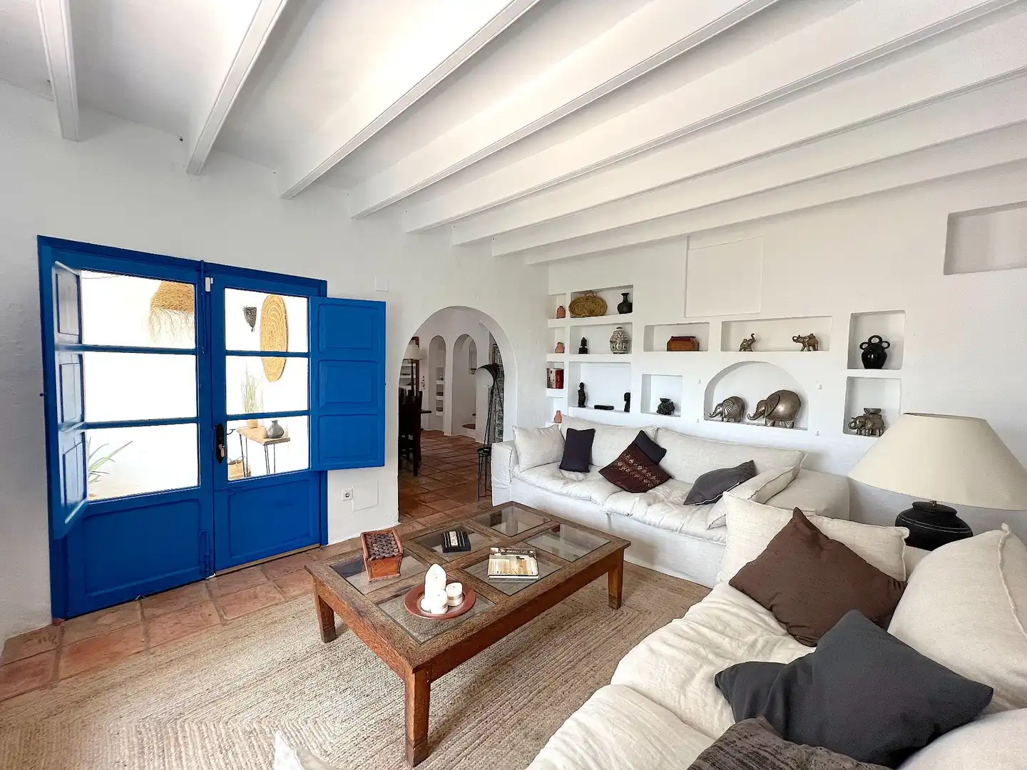 Living room of Houses for sale in Sant Antoni de Portmany  with Air Conditioner, Heating and Private garden