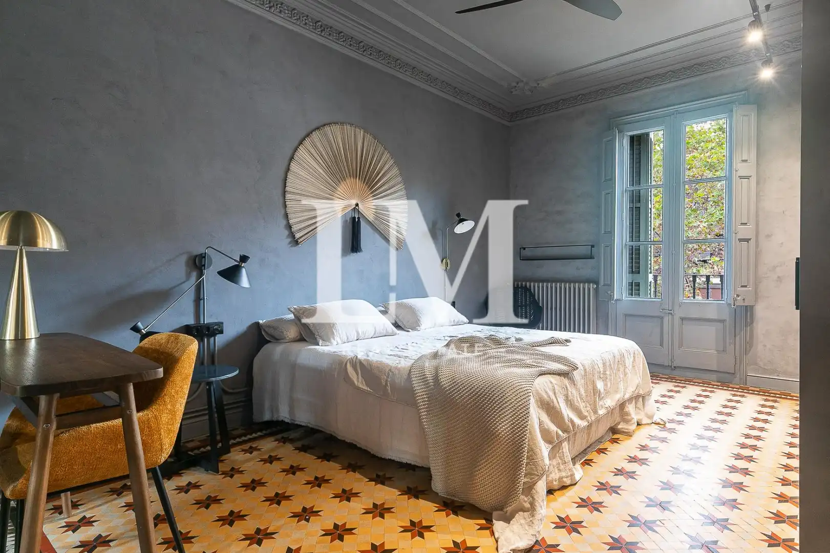 Habitación de Apartamento de alquiler en Barcelona con Aire acondicionado, Calefacción y Terraza