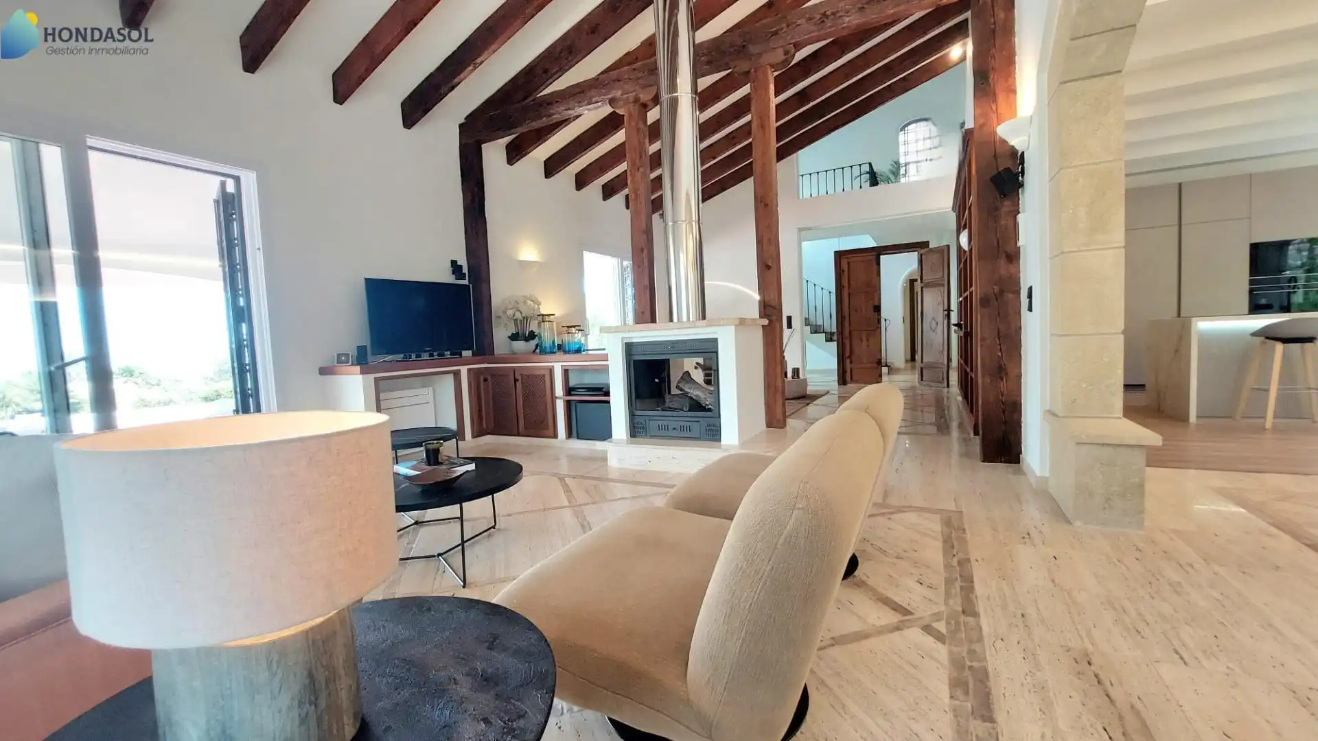 Sala d'estar de Casa o xalet en venda en Cartagena amb Aire condicionat, Jardí privat i Terrassa