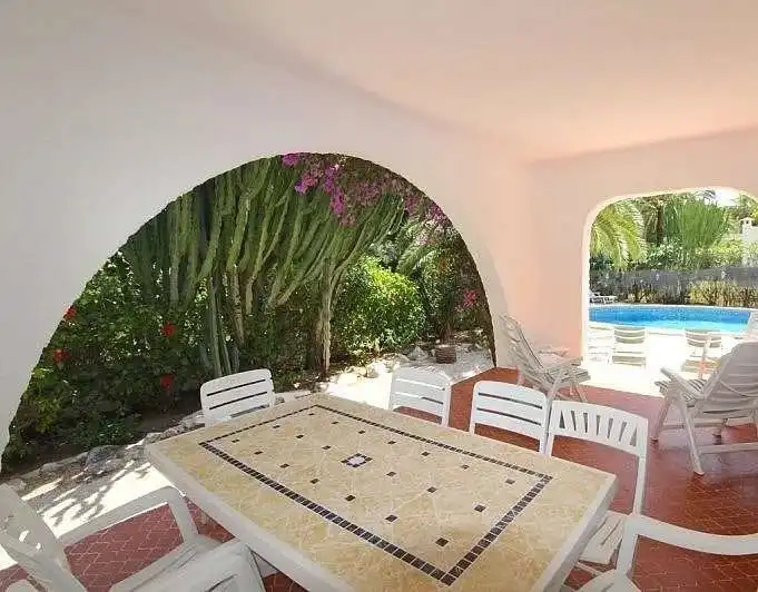 Terrasse von Haus oder Chalet zur Miete in Dénia mit Klimaanlage, Heizung und Privatgarten