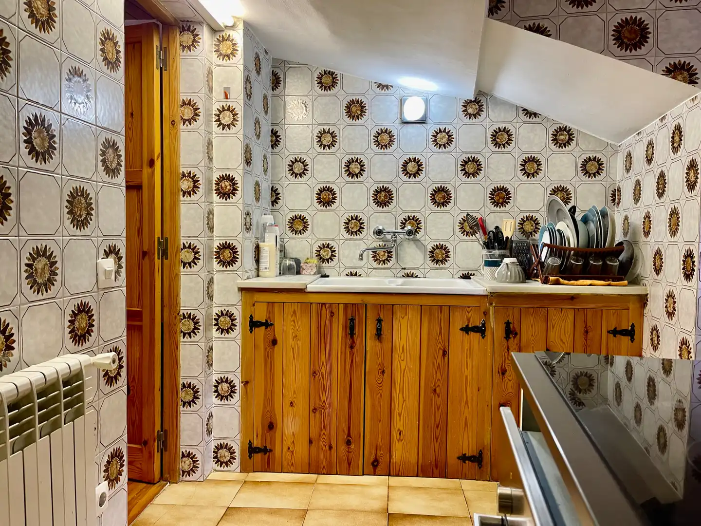 Cocina de Ático en venta en Setcases con Calefacción, Terraza y Amueblado