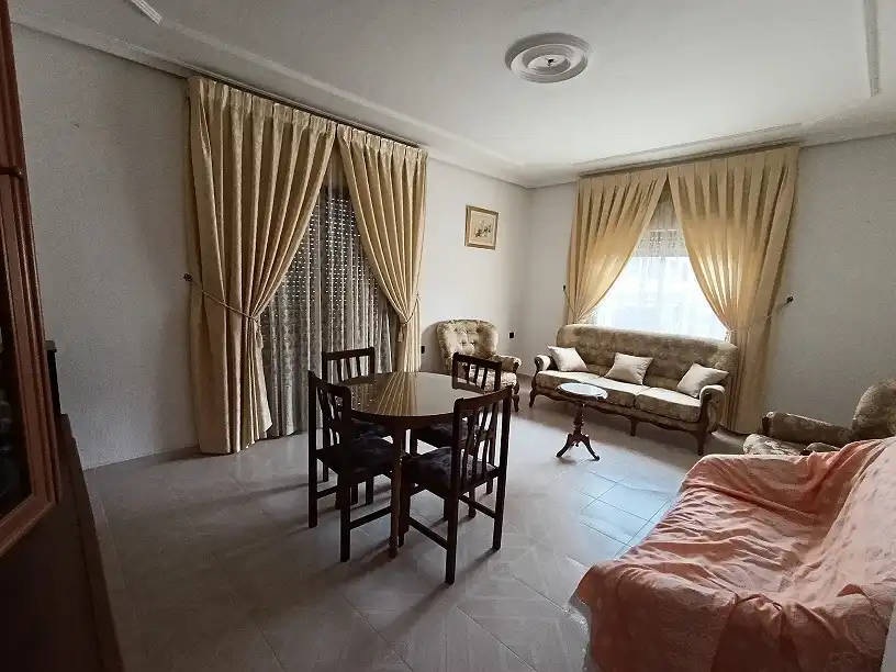 Living room of Flat for sale in Ontur  with Terrace, Storage room and Furnished