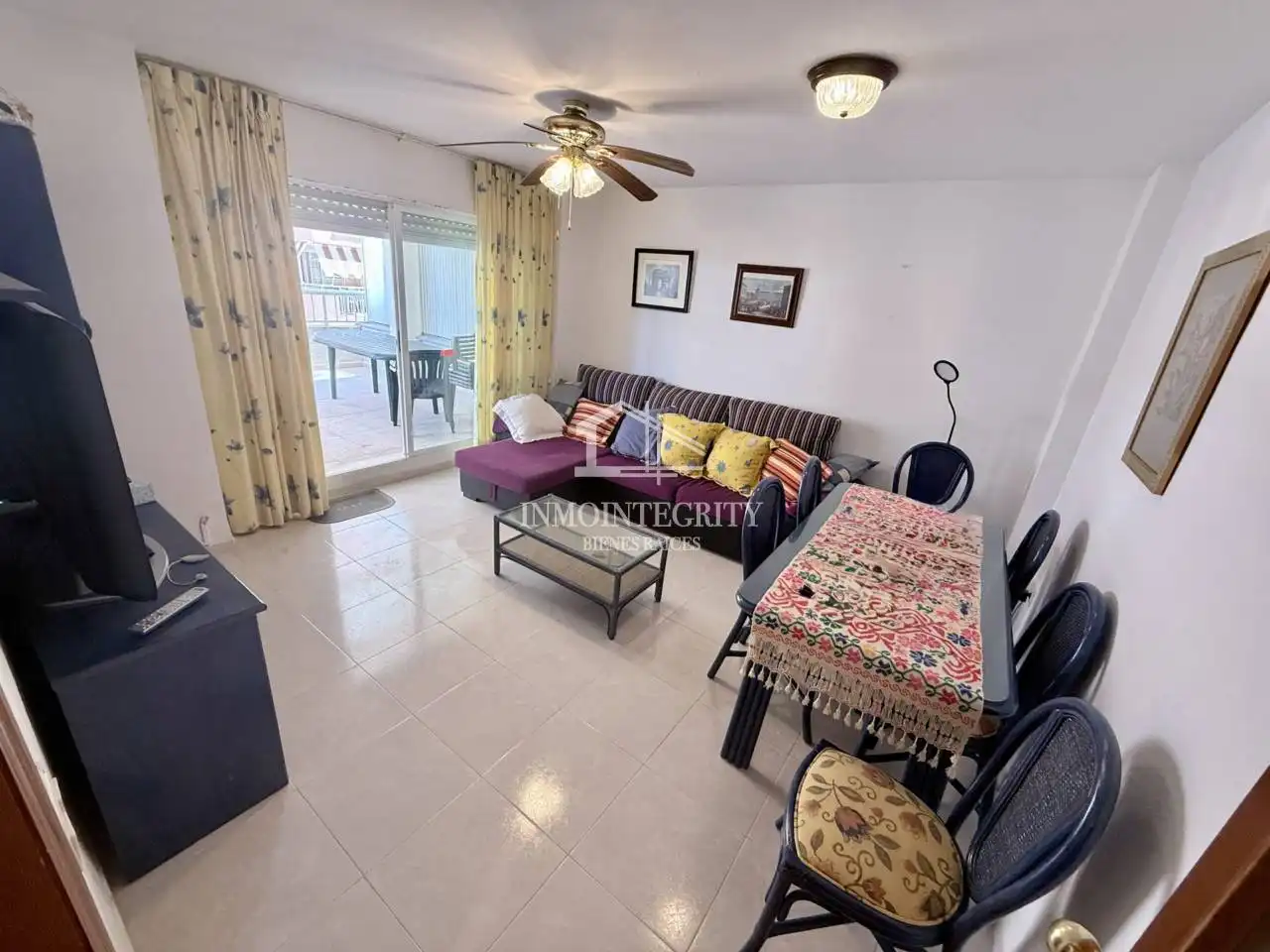 Sala d'estar de Apartament en venda en Oropesa del Mar / Orpesa amb Terrassa, Traster i Moblat