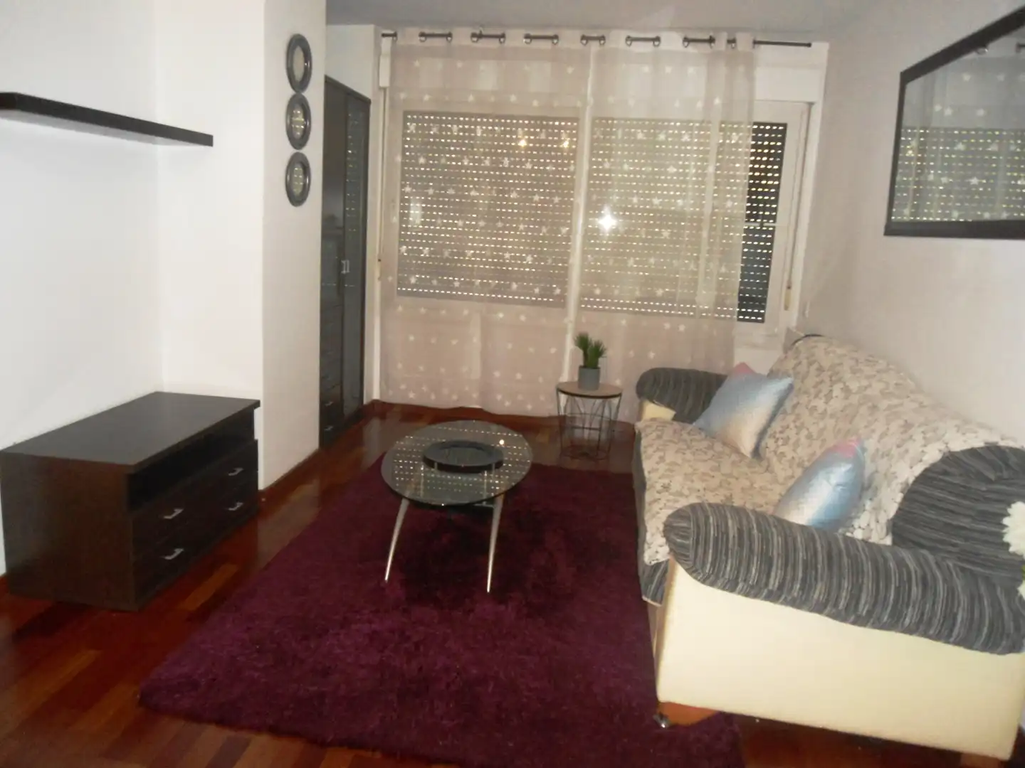 Sala de estar de Apartamento de alquiler en Lleida con Aire acondicionado, Calefacción y Parquet