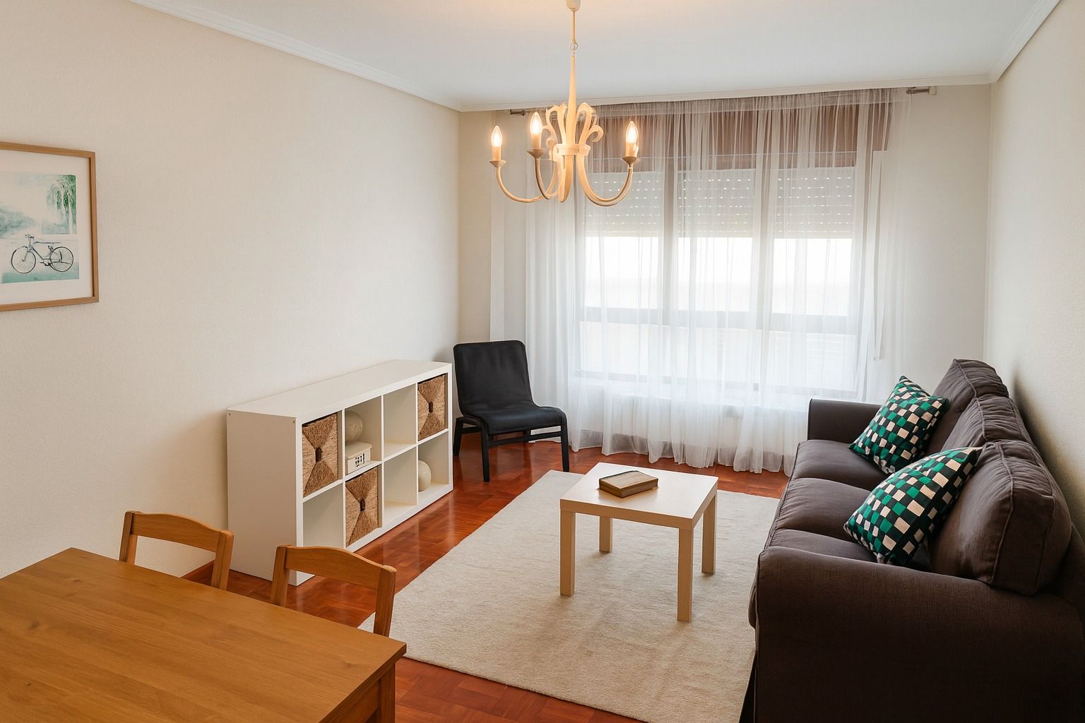 Living room of Flat to rent in Santander  with Heating, Furnished and Oven