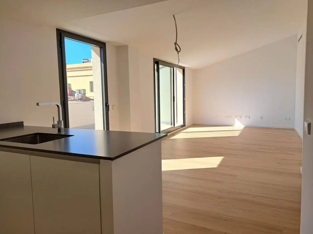 Cocina de Piso de alquiler en Sabadell con Aire acondicionado, Calefacción y Parquet