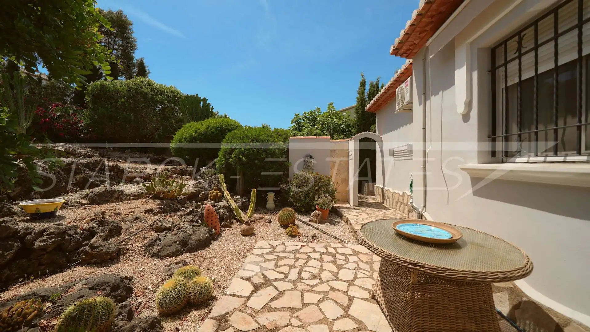Garden of Houses for sale in El Ràfol d'Almúnia  with Air Conditioner, Private garden and Swimming Pool