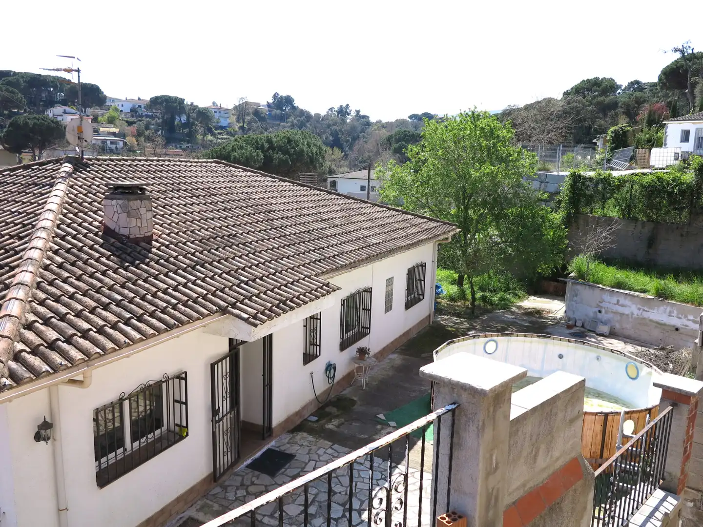 Vista exterior de Casa o chalet en venta en Blanes con Aire acondicionado, Jardín privado y Terraza