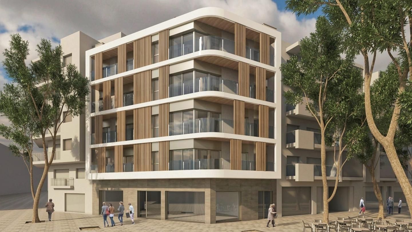Vista exterior de Pis en venda en Castelldefels amb Aire condicionat i Terrassa