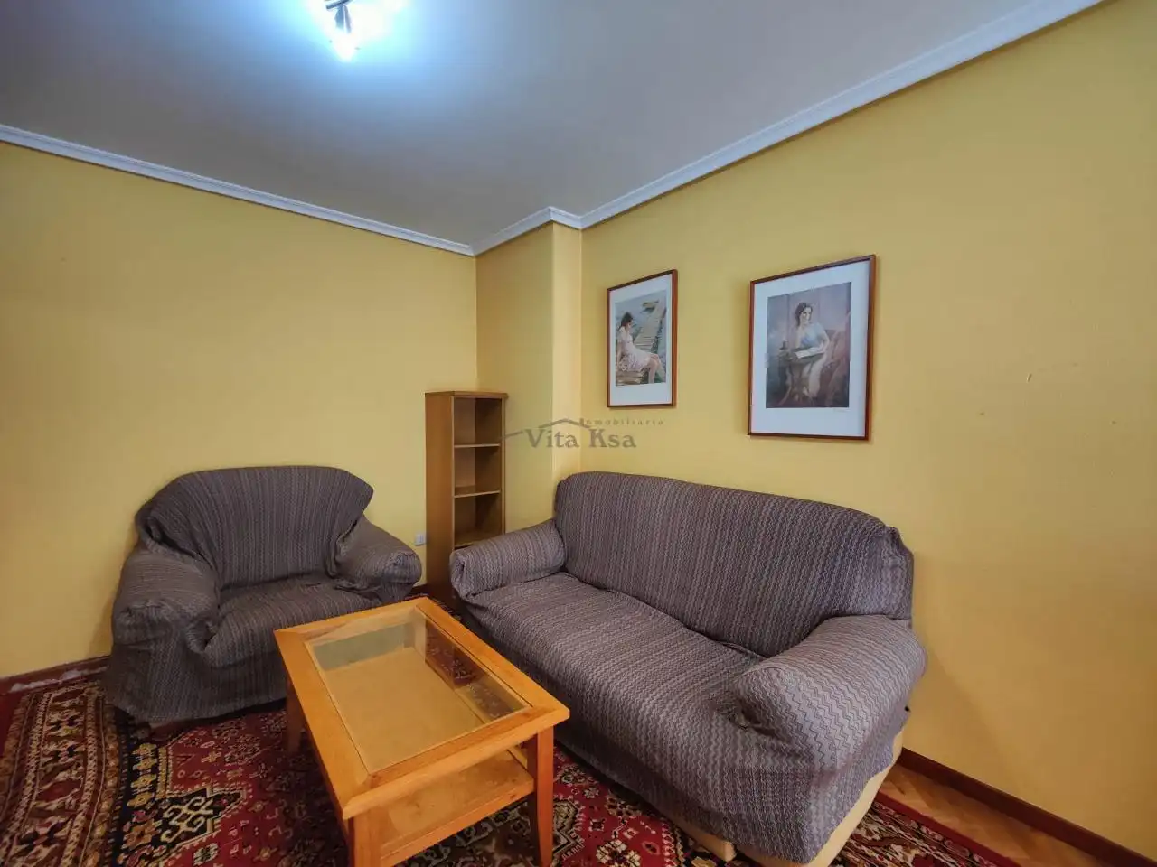Sala d'estar de Pis de lloguer en Ourense Capital  amb Calefacció, Parquet i Traster
