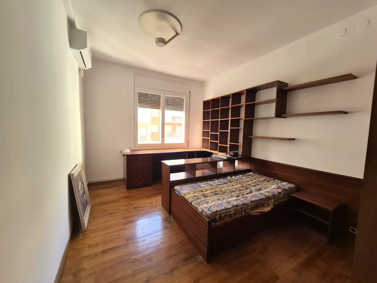 Schlafzimmer von Wohnung zur Miete in Barcelona mit Klimaanlage, Heizung und Parkett