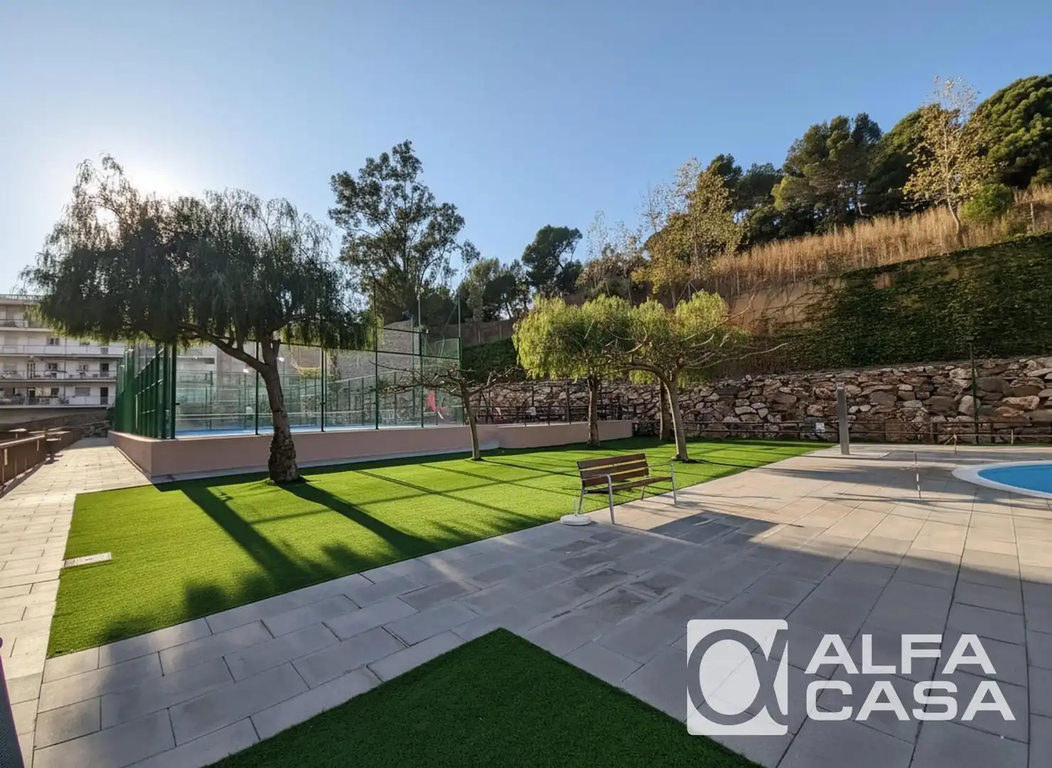 Terrasse von Wohnung zum Verkauf in Lloret de Mar mit Klimaanlage, Heizung und Terrasse