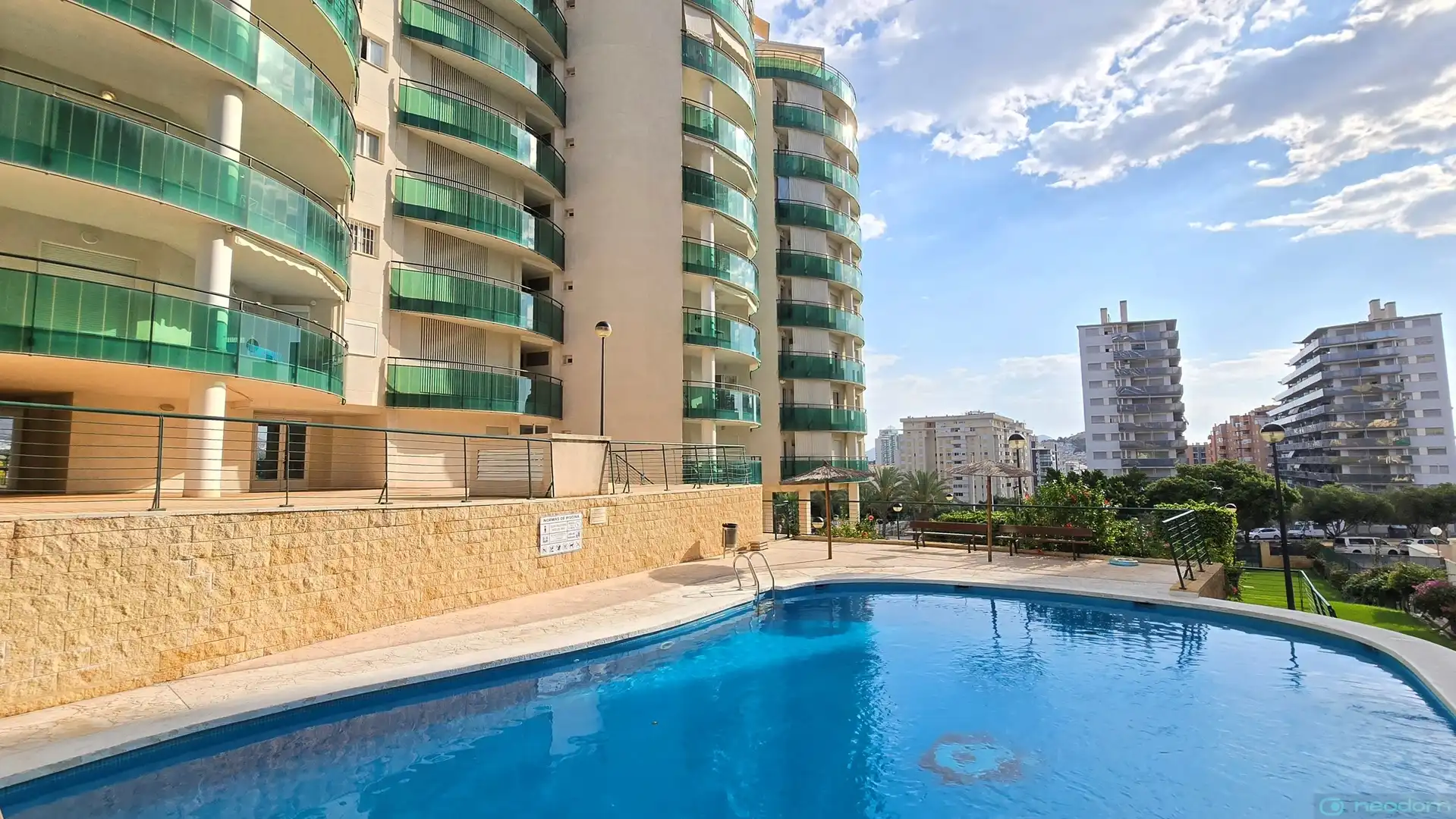 Schwimmbecken von Wohnung zur Miete in Villajoyosa / La Vila Joiosa mit Terrasse und Schwimmbad